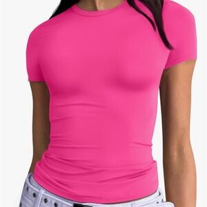 Trendy Queen neon hot pink fits everybody shirt